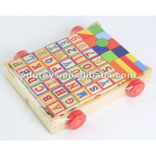 Water Based Paint for Wooden Toys Letter Wooden Block Cart